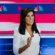 Nikki Haley 2024: Behind-the-scenes photo of Nikki Haley strategizing with her team, reflecting the collaborative spirit of her 2024 campaign.