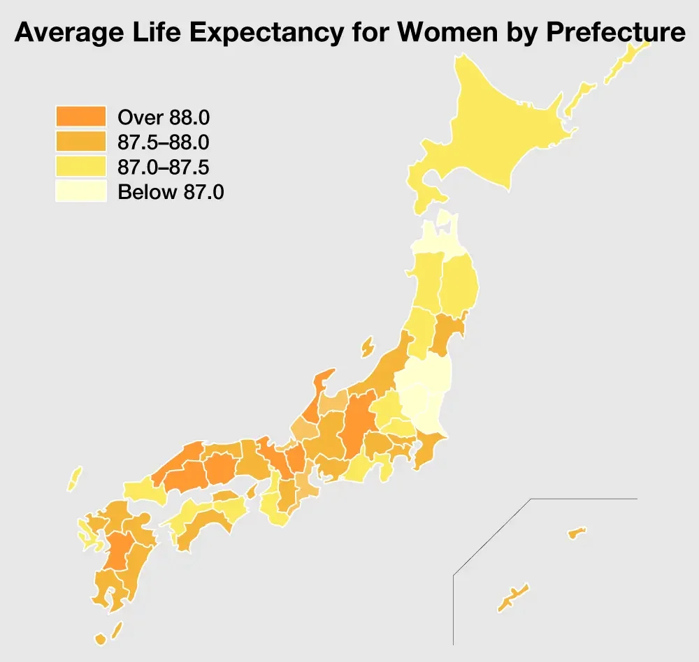 Healthy Japanese meal, contributing to Japan's top life expectancy.
