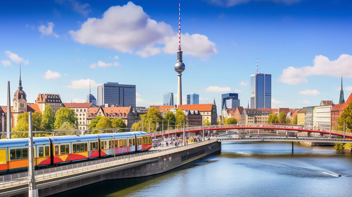 Pemandangan kota Berlin yang menakjubkan