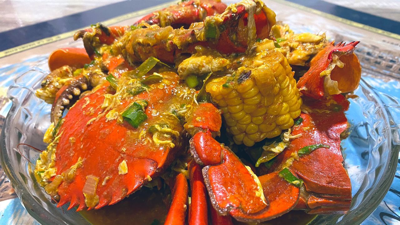 potrest Kepiting Saos  yang lezat
